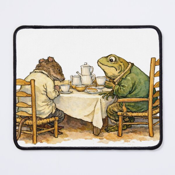 Item preview, Wind in the Willows Watercolor Rat and Toad Tea Party Illustration for Classic Literature Lovers designed and sold by RickE.