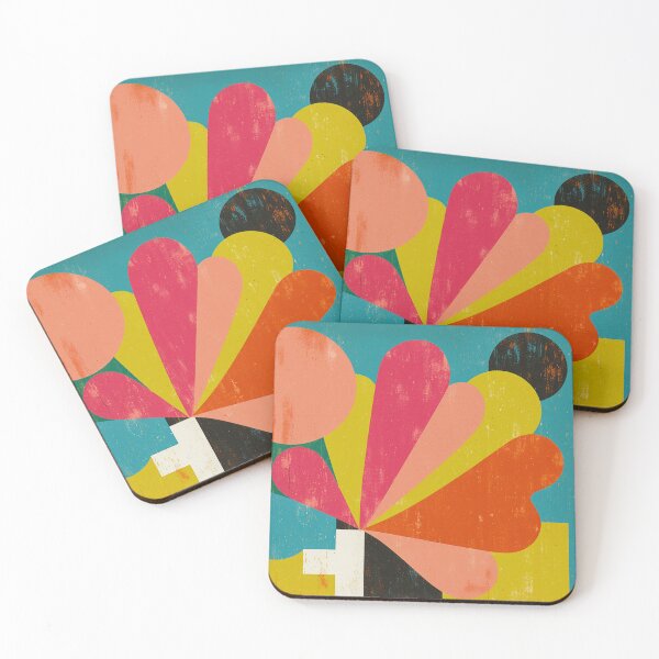 Item preview, Vibrant Graphic Floral Composition designed and sold by joycrysstudio.