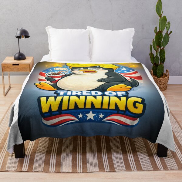 Item preview, Tired of Winning with American Flag designed and sold by Penguin-Arts.