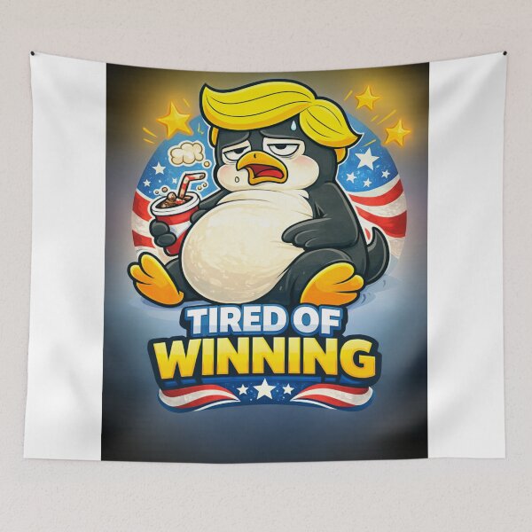 Item preview, Tired of Winning with American Flag designed and sold by Penguin-Arts.