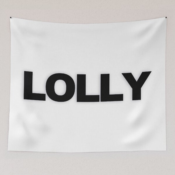 Item preview, LOLLY — Black Minimal Bold Type Statement designed and sold by WORDPAUSE.