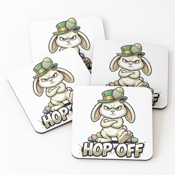 Item preview, Hop Off Funny Easter Grumpy Angry Bunny designed and sold by Michalsky99.