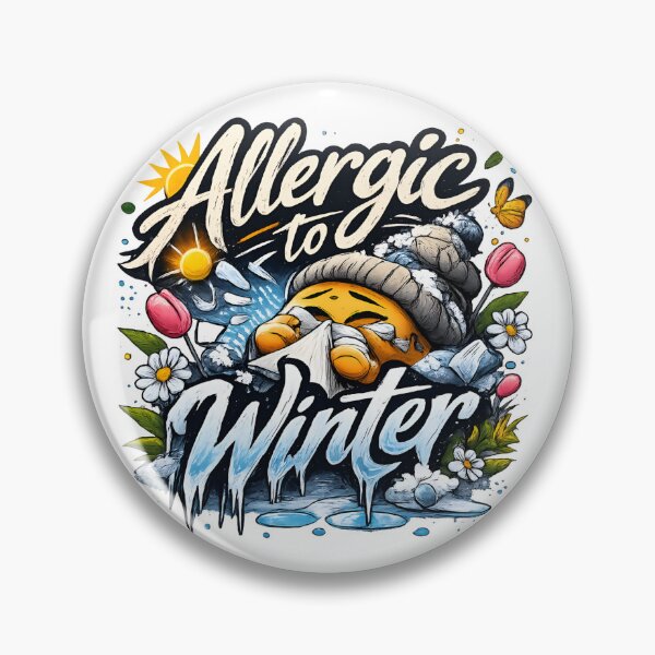 Item preview, Allergic To Winter Funny Hello Spring Emoji designed and sold by Michalsky99.