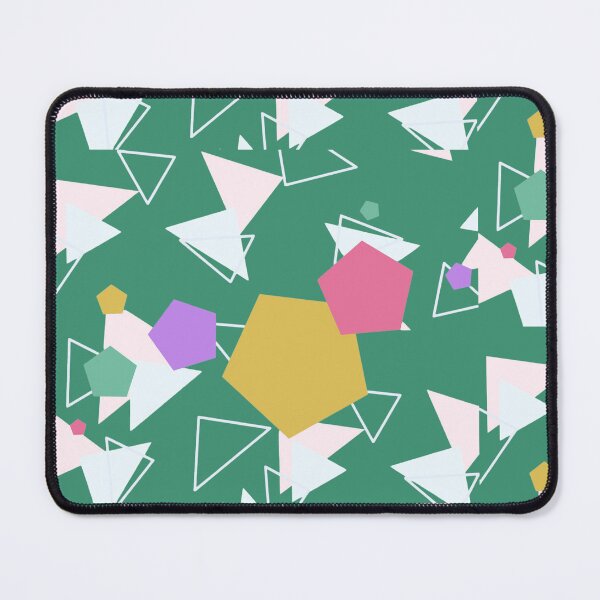 Item preview, Abstract Geometric Shapes Pattern – Colorful Pastel Pentagons & Triangles on Black | Trendy Aesthetic Streetwear Design designed and sold by Purti123.
