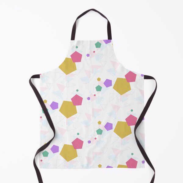 Item preview, Abstract Geometric Shapes Pattern – Colorful Pastel Pentagons & Triangles on Black | Trendy Aesthetic Streetwear Design designed and sold by Purti123.