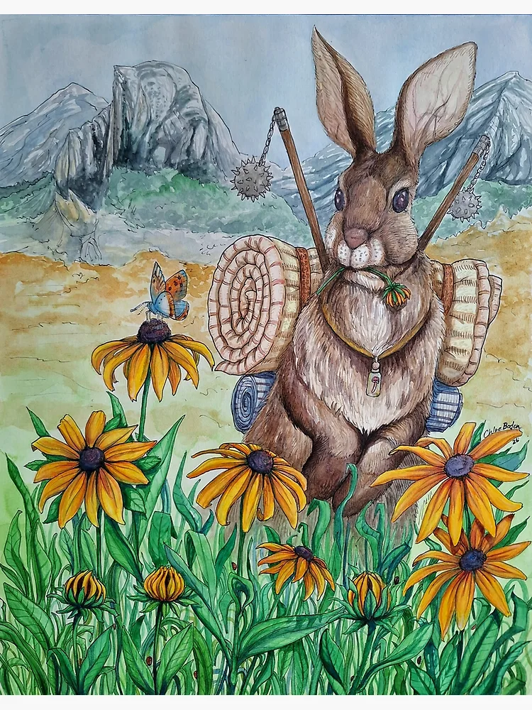 Thumbnail 3 of 3, Poster, The Traveler designed and sold by Rabbitfool.