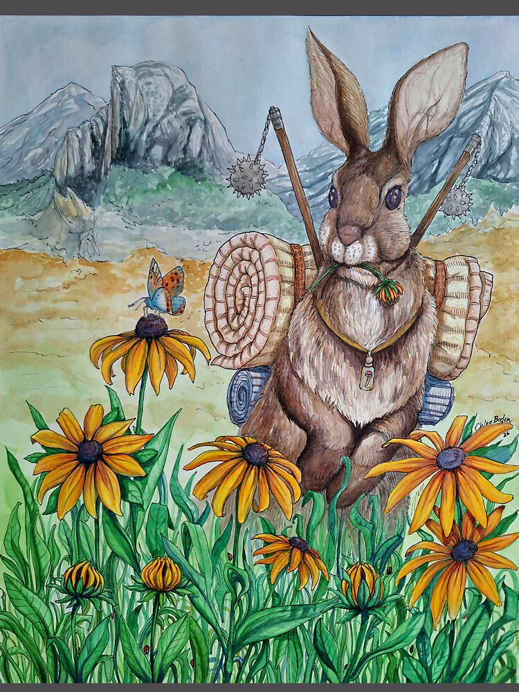 Thumbnail 6 of 6, Premium Oversized Hoodie, The Traveler designed and sold by Rabbitfool.
