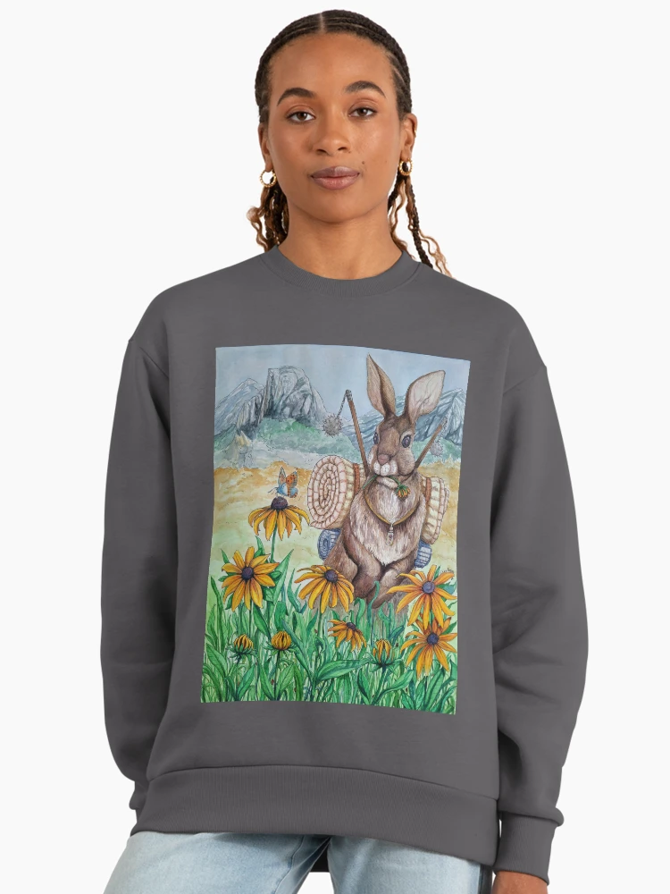 Thumbnail 3 von 6, Premium Oversized Pullover, Der Reisende designt und verkauft von Rabbitfool.
