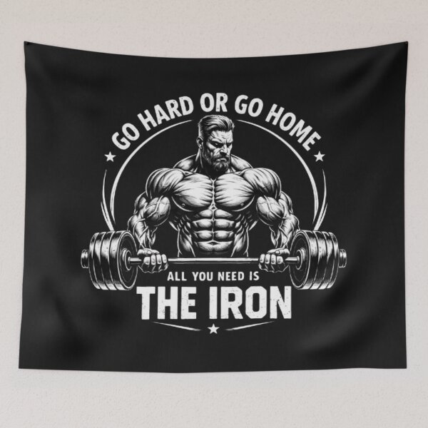 Item preview, Go Hard Or Go Home – All You Need Is The Iron Gym T-Shirt designed and sold by wanado.