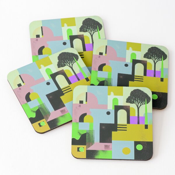 Item preview, Abstract Geometric Cityscape designed and sold by joycrysstudio.