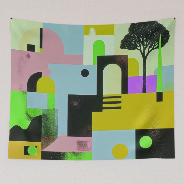 Item preview, Abstract Geometric Cityscape designed and sold by joycrysstudio.