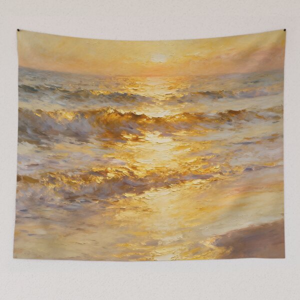 Item preview, Golden Ocean At Sunset designed and sold by Glimmersmith.
