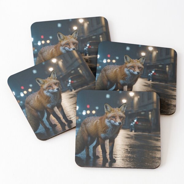Item preview, Midnight Fox under Neon Rain designed and sold by adill72.