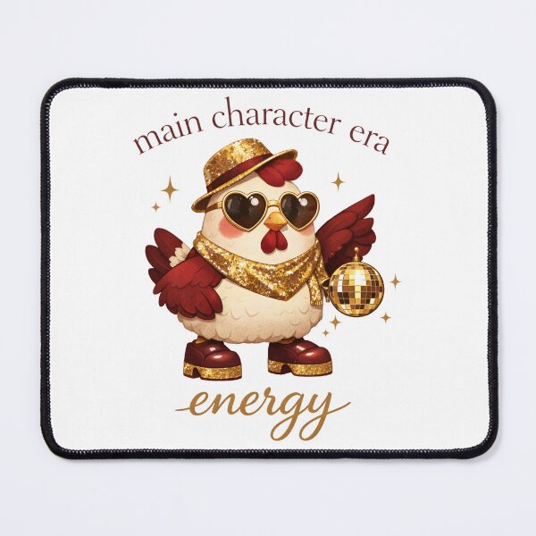 Item preview, Main Character Era Energy – Disco Chicken Funny Aesthetic Design designed and sold by Luvahawb.
