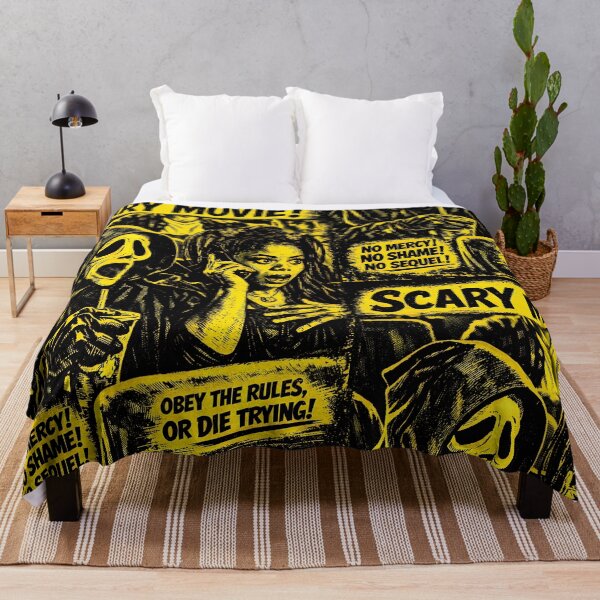 Item preview, SCARY MOVIE! YELLOW AND BLACK INK COMIC COVER  designed and sold by Campbell0395.