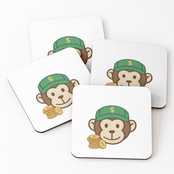Item preview, Money Mindset Wealth Monkey - Entrepreneur & Hustle Sticker designed and sold by MyMonkeyMerch.