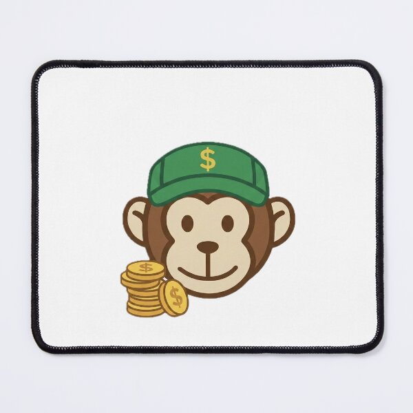 Item preview, Money Mindset Wealth Monkey - Entrepreneur & Hustle Sticker designed and sold by MyMonkeyMerch.