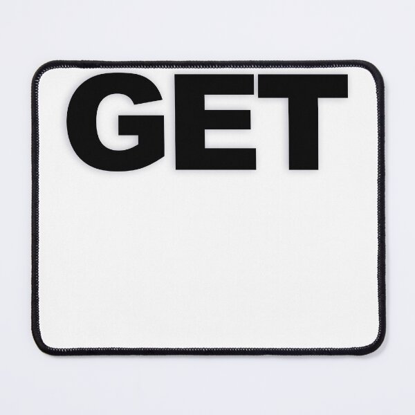 Item preview, GET — Black Minimal Bold Type Statement designed and sold by WORDPAUSE.