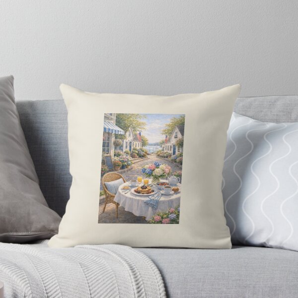 Item preview, Breakfast in a Cape Cod Village — Charming Coastal Café Scene designed and sold by Novel Works Studio.