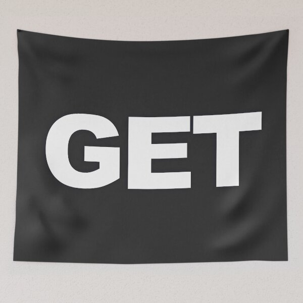 Item preview, GET — White Minimal Bold Type Statement designed and sold by WORDPAUSE.
