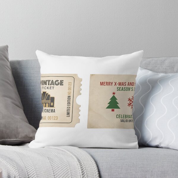 Item preview, Vintage movie ticket and Christmas celebration entry card designed and sold by Creative88Art.
