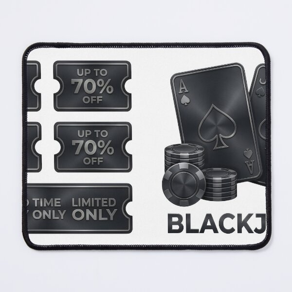 Item preview, Blackjack cards and chips with Black Friday sale tickets designed and sold by Creative88Art.