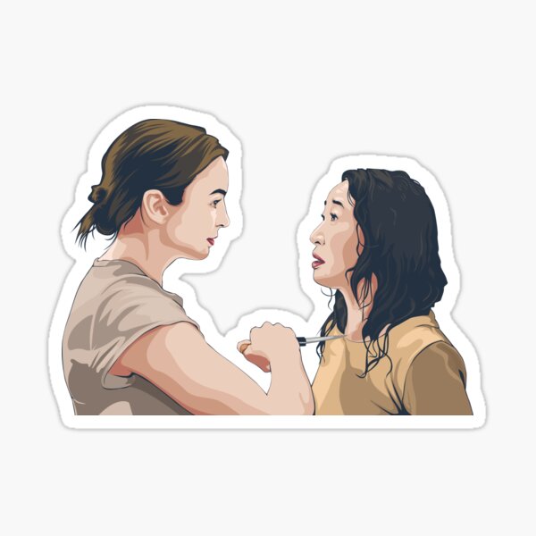 Item preview, Killing Eve Villanelle and Eve designed and sold by DemonsandDonuts.