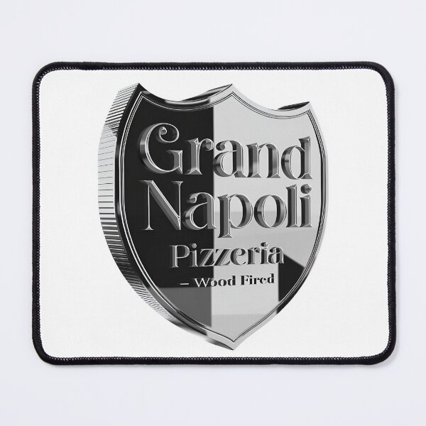 Item preview, Elegant Grand Napoli Pizzeria logo with wood fired text designed and sold by Creative88Art.
