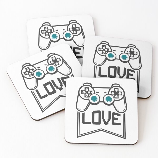 Item preview, Love Control Funny Gaming Quote - Cute Gamer Controller Couple Art designed and sold by FuzionRaptor.