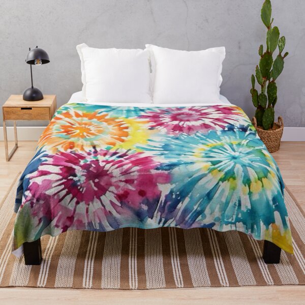 Item preview, Watercolor Tie Dye Floral Burst designed and sold by TinCatOutPost.
