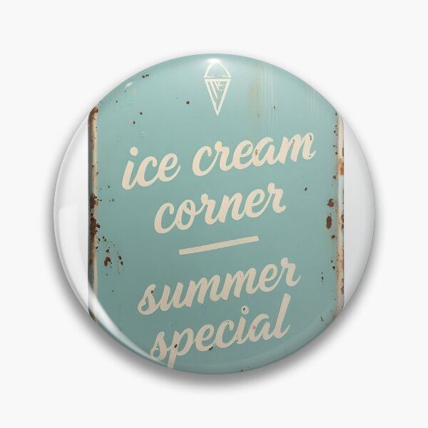 Item preview, Vintage ice cream corner sign with summer special offer designed and sold by Creative88Art.