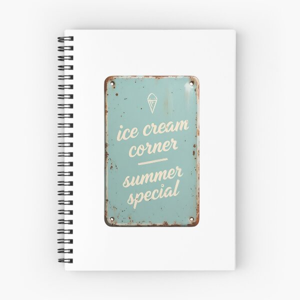 Item preview, Vintage ice cream corner sign with summer special offer designed and sold by Creative88Art.