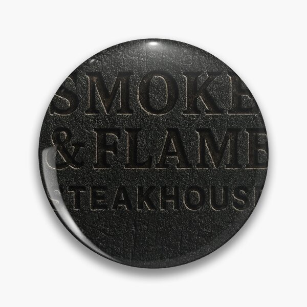 Item preview, Smoke and Flame Steakhouse sign on wooden plaque designed and sold by Creative88Art.