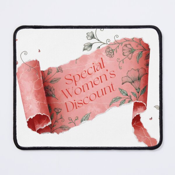 Item preview, Special Women's Discount Banner with Floral Design designed and sold by Creative88Art.