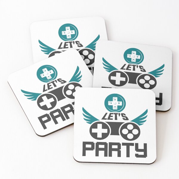 Item preview, Lets Party Funny Gaming Quote - Humorous Video Game RPG Squad Art designed and sold by FuzionRaptor.