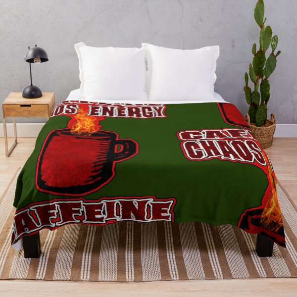 Item preview, Caffeine Chaos Energy – Fiery Red Coffee Power Shirt designed and sold by AreKreative.