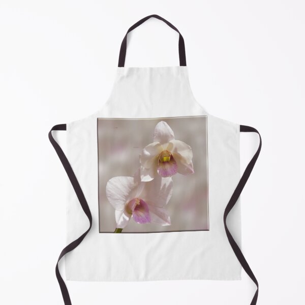Item preview, White and pink orchid flower on blurred background designed and sold by Kevin Hellon.