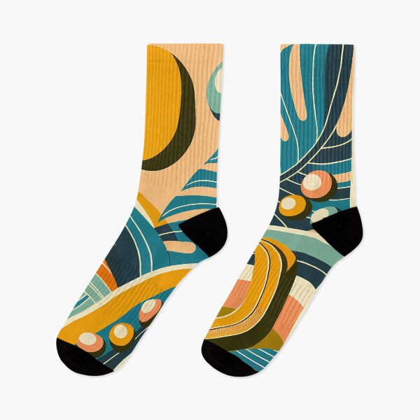 Item preview, Abstract Tropical Leaves and Banana Shapes designed and sold by InkSmithery.