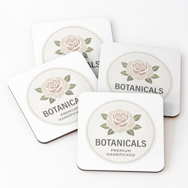 Item preview, Elegant botanical logo with rose and premium handpicked text designed and sold by Creative88Art.