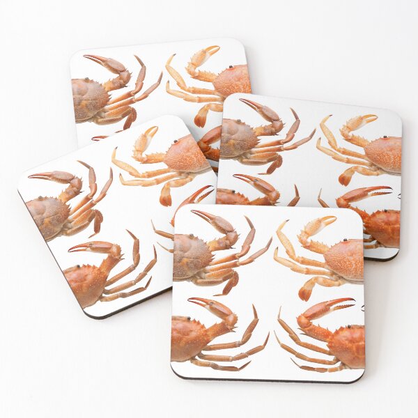 Item preview, Four cooked crabs arranged in grid pattern designed and sold by Creative88Art.