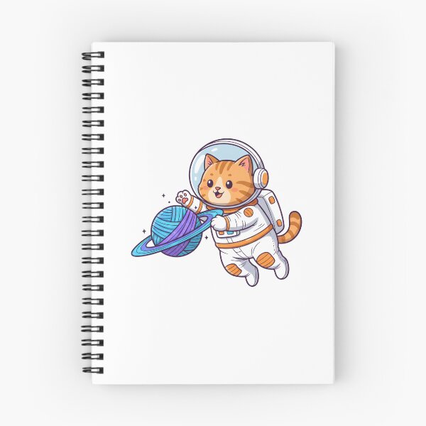 Item preview, Astro Cat Playing with Saturn Yarn designed and sold by Kvarny.