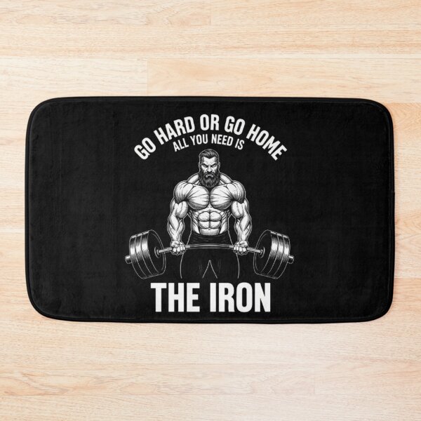 Item preview, Go Hard Or Go Home – The Iron Hardcore Gym Design designed and sold by wanado.