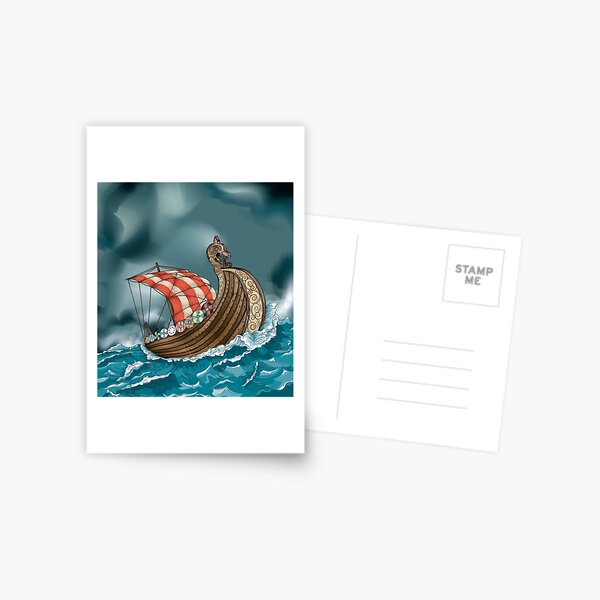 Wikingerschiff Postkarte