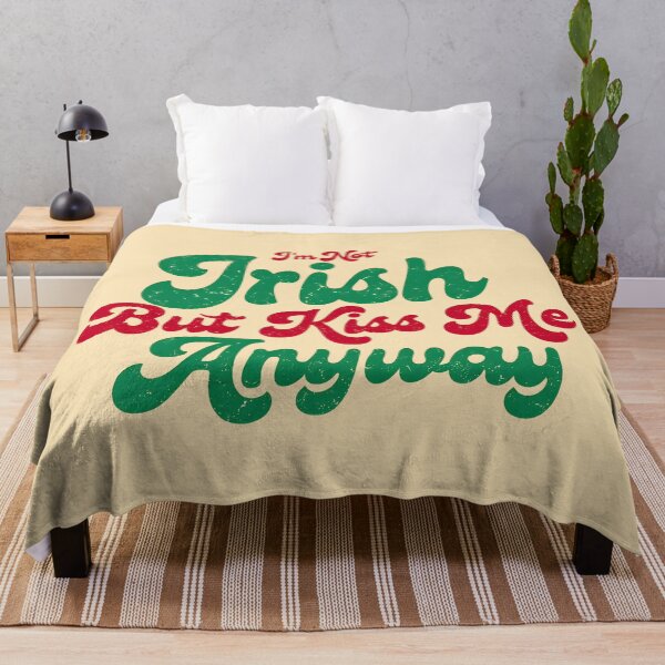 Item preview, retro st patricks day I'm Not Irish But Kiss Me Anyway  designed and sold by Uglyandcute.