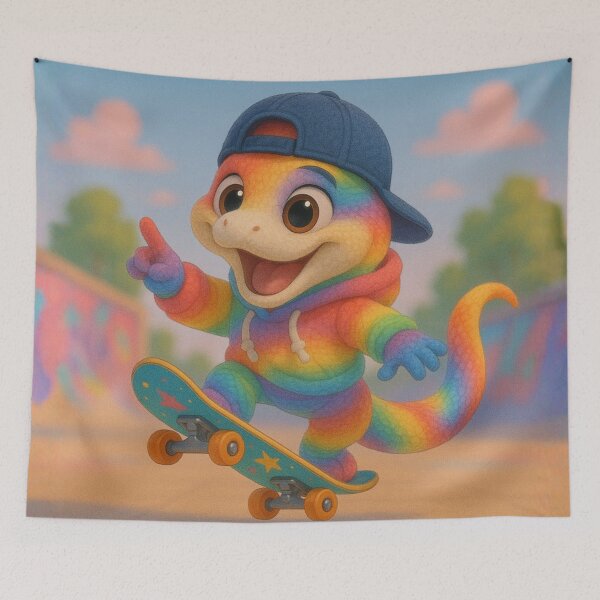 Item preview, Skater Rainbow Boa designed and sold by Sillytoe.