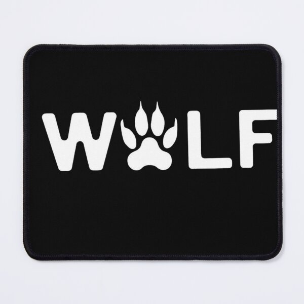 Item preview, Wolf Paw Print Typography Logo Bold Minimalist Design designed and sold by atlasouchen.