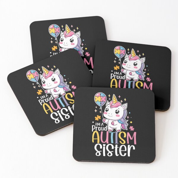 Item preview, Kids Proud Autism Sister Awareness Cute Unicorn Puzzle Girls designed and sold by Cheesymatiion.