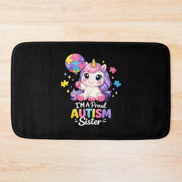 Item preview, Proud Sister Autism Awareness Cute Unicorn Puzzle Girls designed and sold by Cheesymatiion.