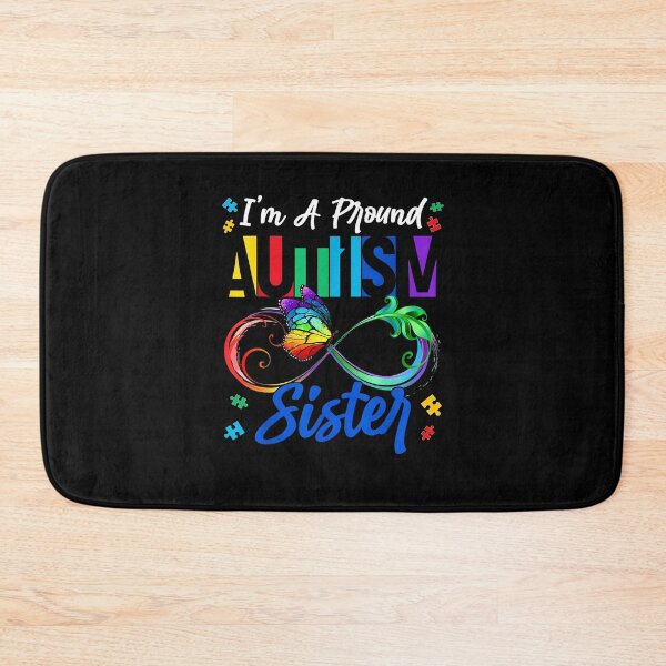 Item preview, I'm A Proud Autism Sister Butterflies Autism Awareness Women designed and sold by Cheesymatiion.