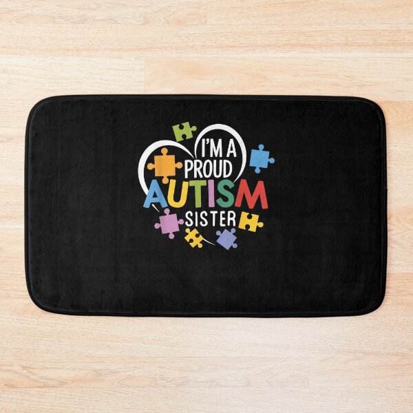 Item preview, I'm A Proud Autism Sister Awareness Love Heart Puzzle Girls designed and sold by Cheesymatiion.